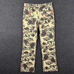 Vintage Walls Men's Duck Camo Pants 34 Medium (Fit 33x31) Made in USA